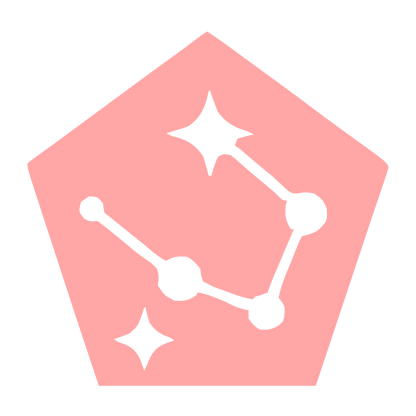 Constellation Pentagon Logo #ffa6a6