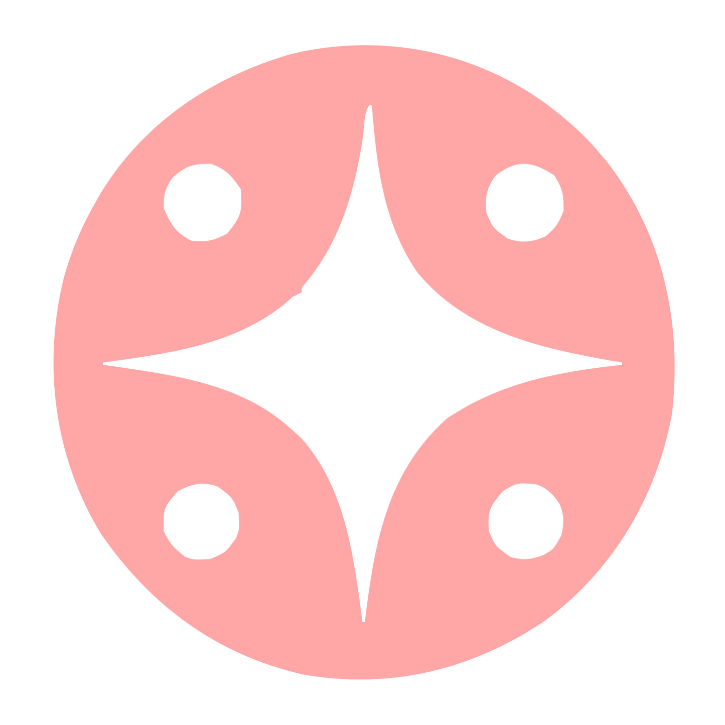 Four Star Circle Logo #ffa6a6