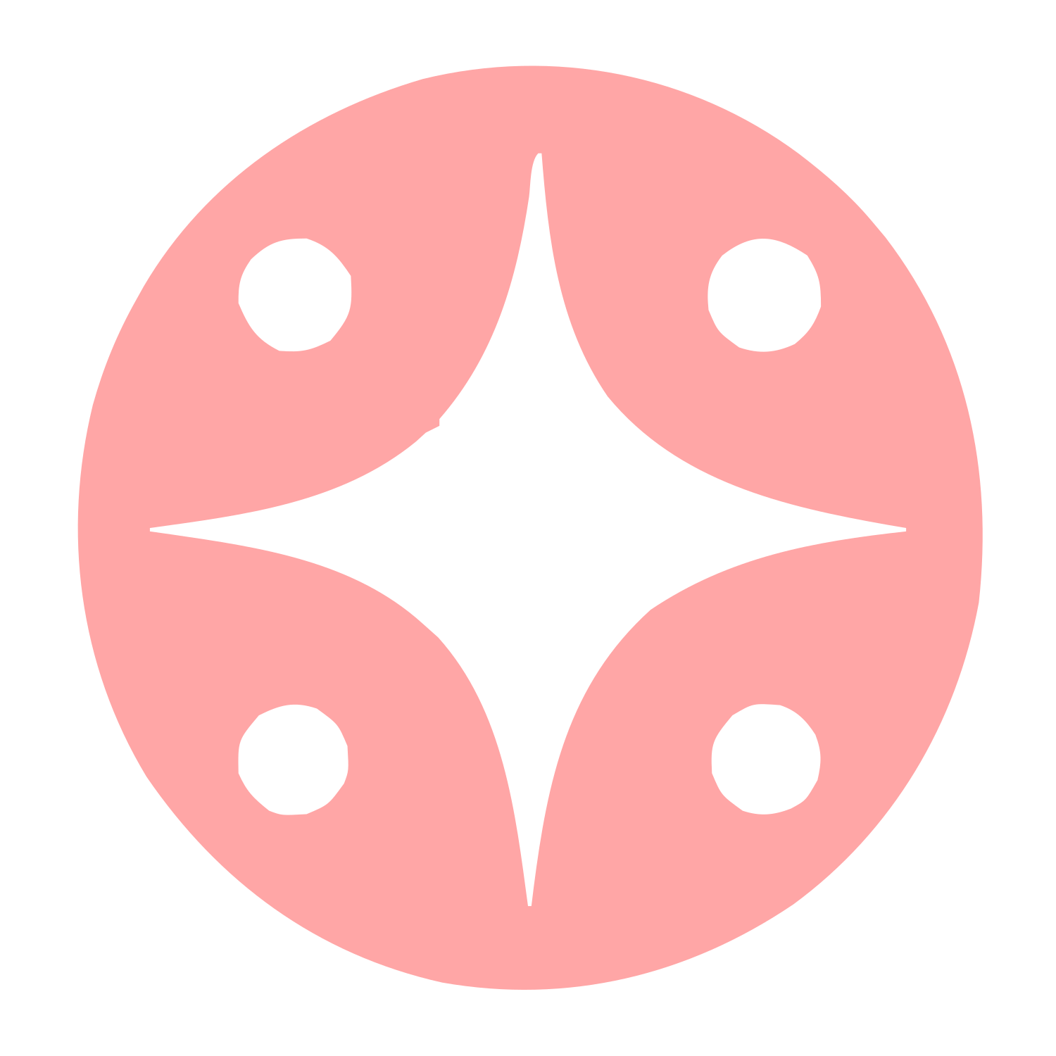 Four Star Circle Logo #ffa6a6