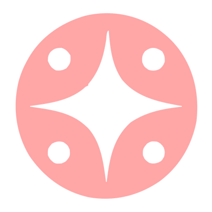 Four Star Circle Logo #ffa6a6