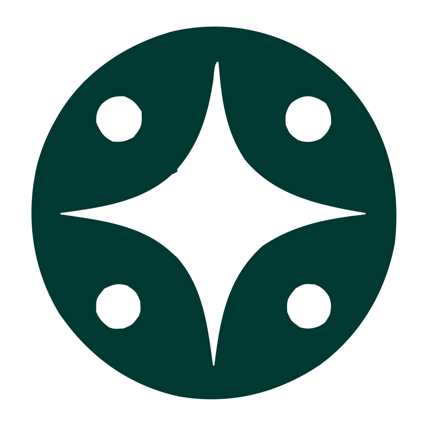 Four Star Circle Logo #003932