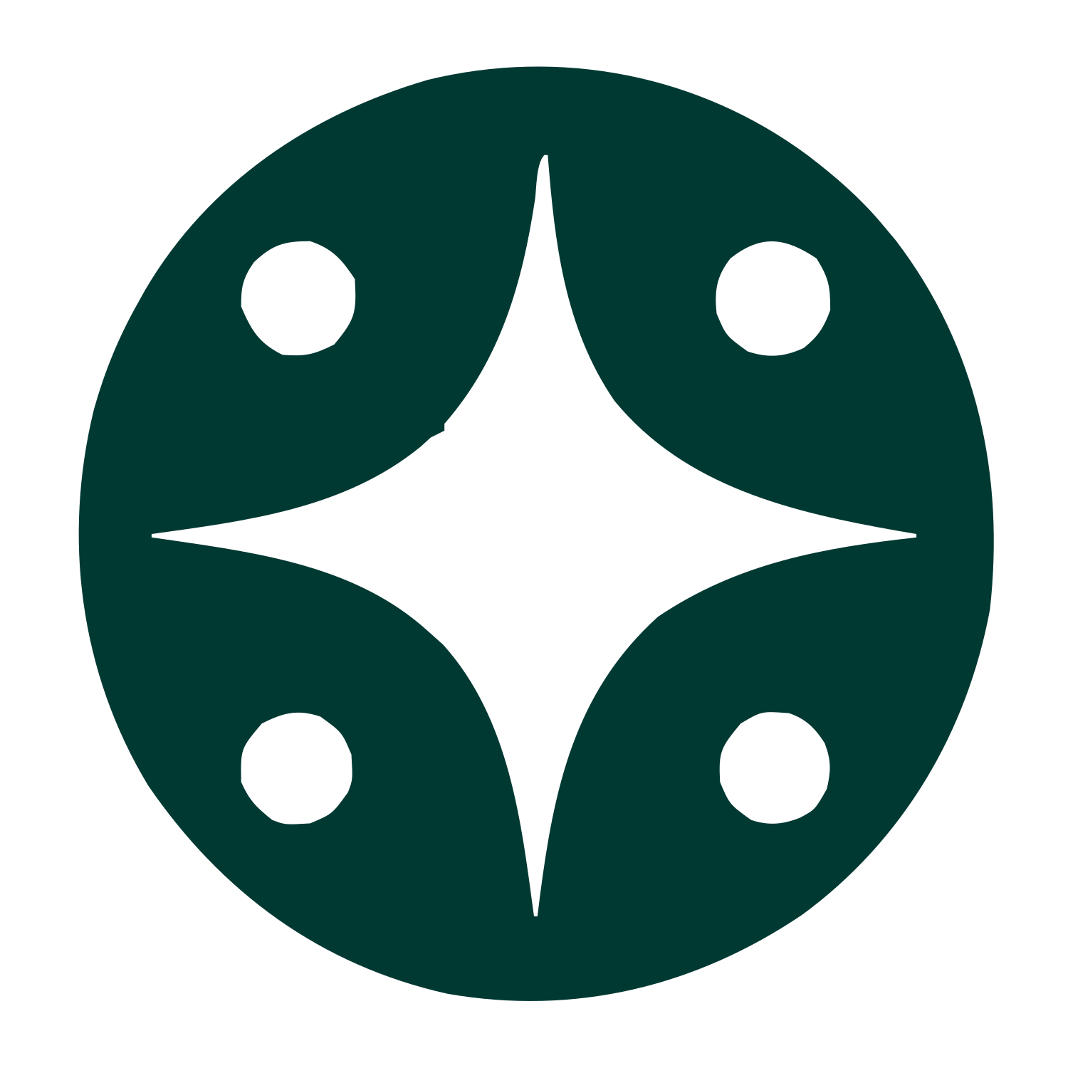 Four Star Circle Logo #003932