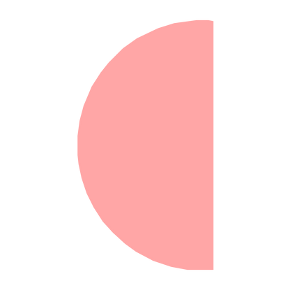 Half Moon Phase Logo #ffa6a6