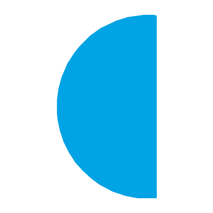 Half Moon Phase Logo #00a3e4