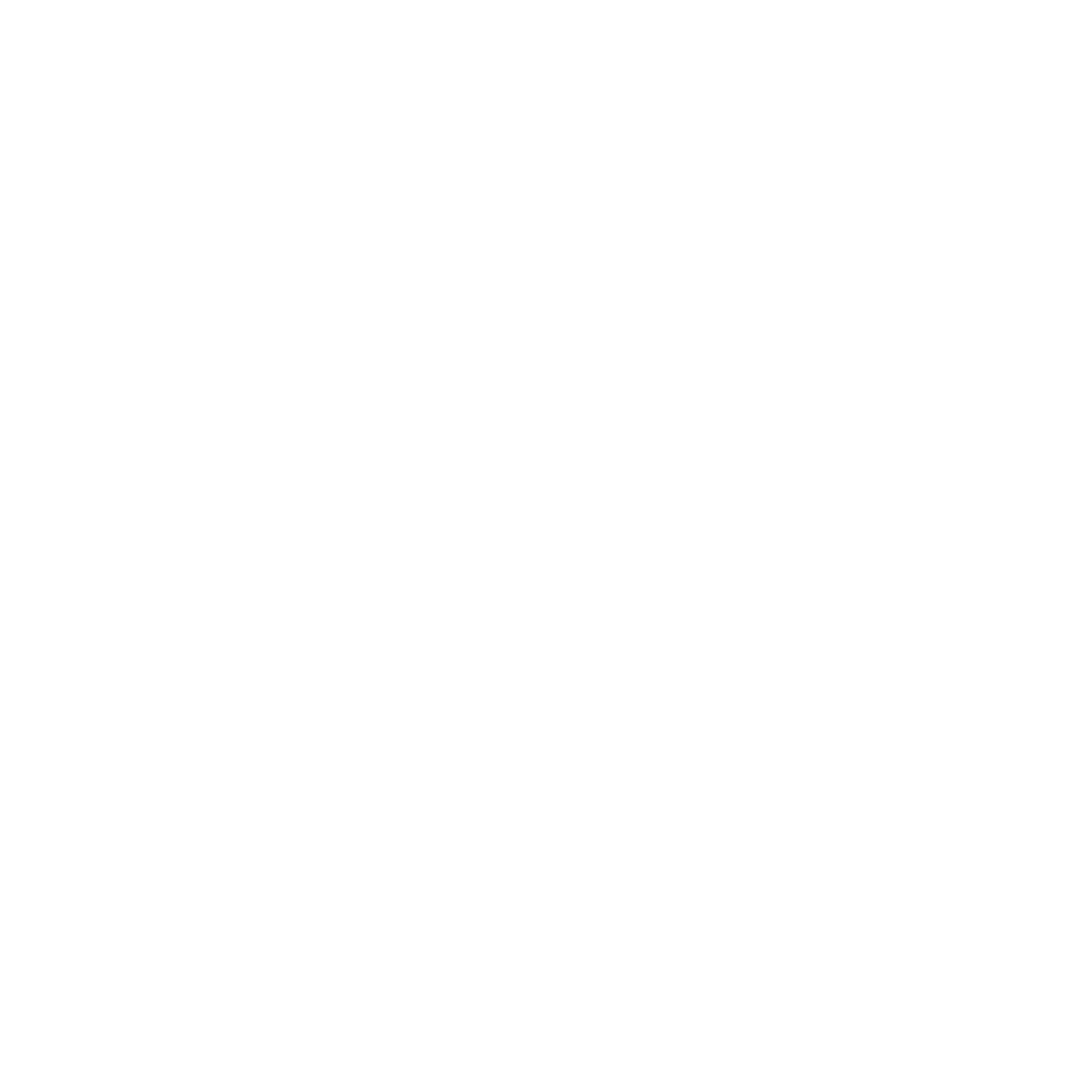 Half Moon Phase Logo #ffffff