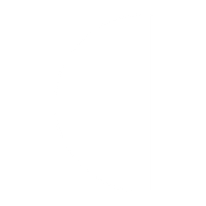 Half Moon Phase Logo #ffffff