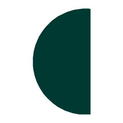 Half Moon Phase Logo #003932