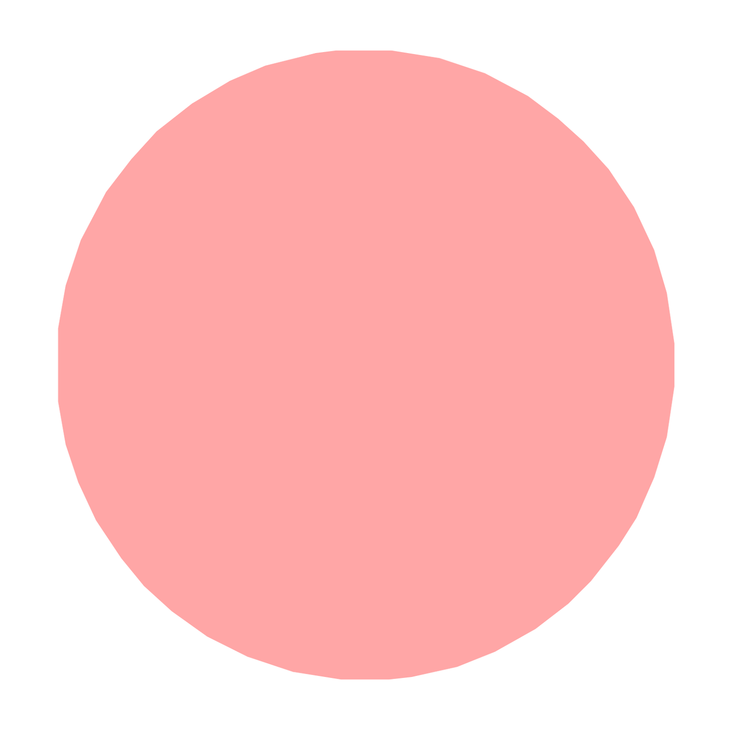 Full Moon Phase Logo #ffa6a6