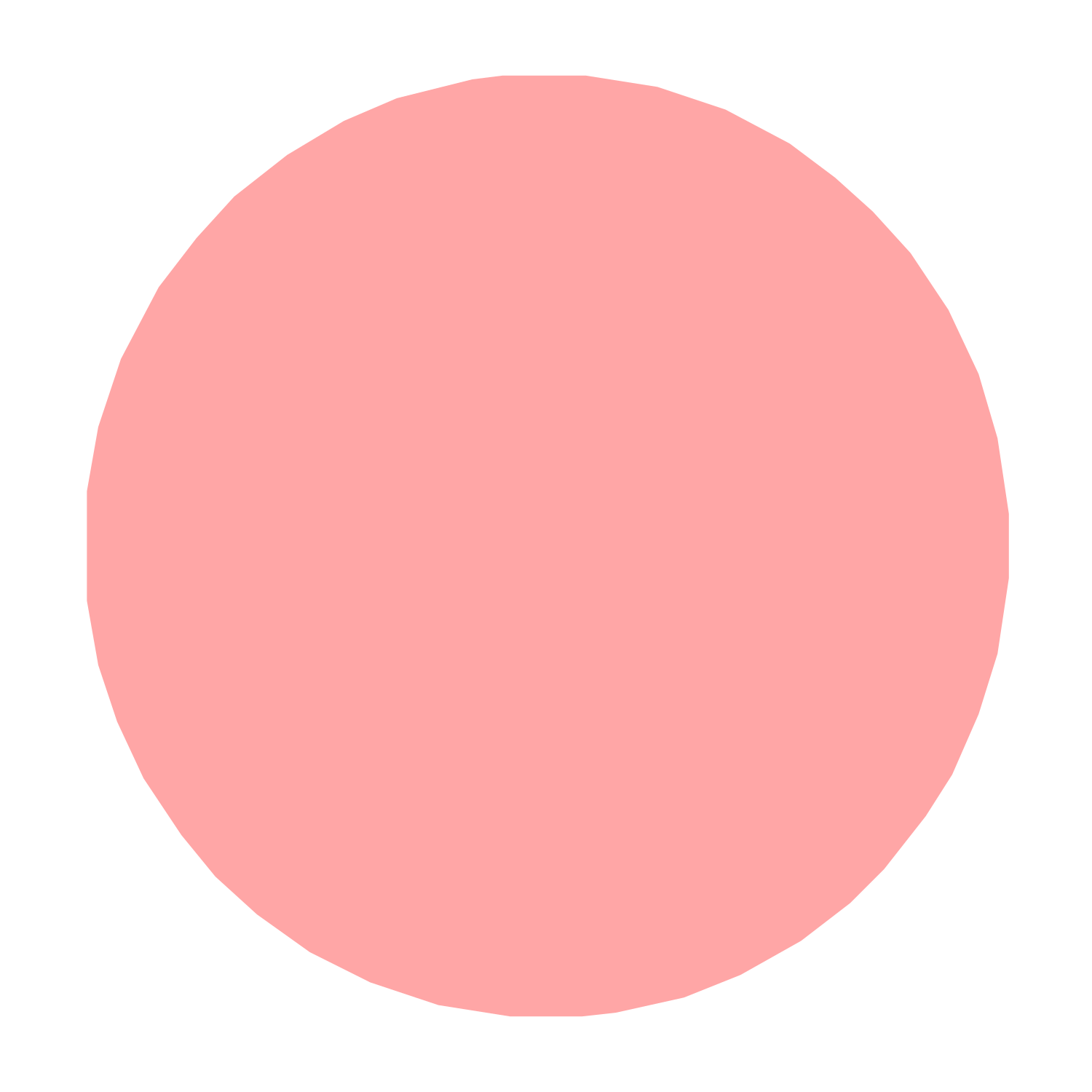 Full Moon Phase Logo #ffa6a6