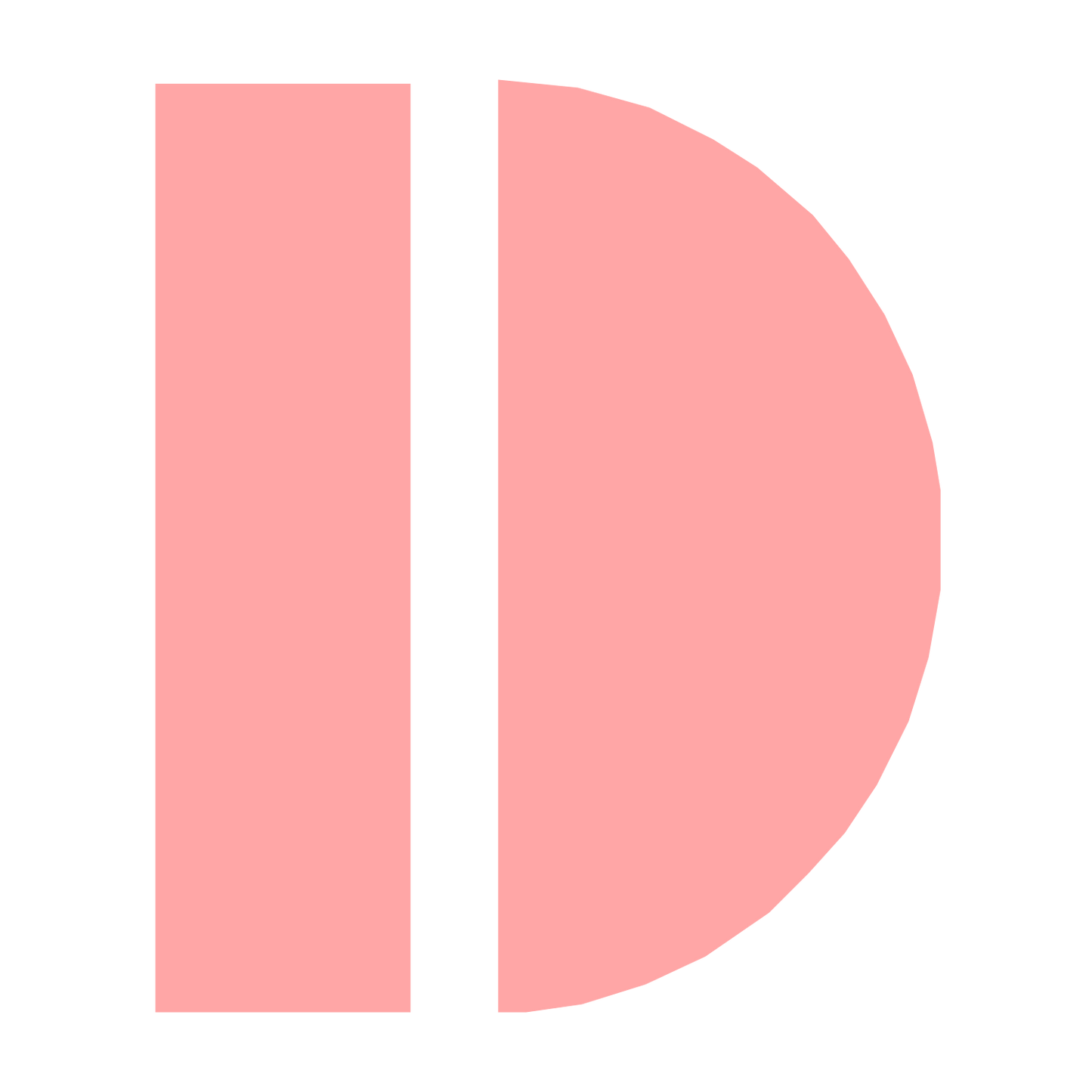 Half Circle Bar Logo #ffa6a6