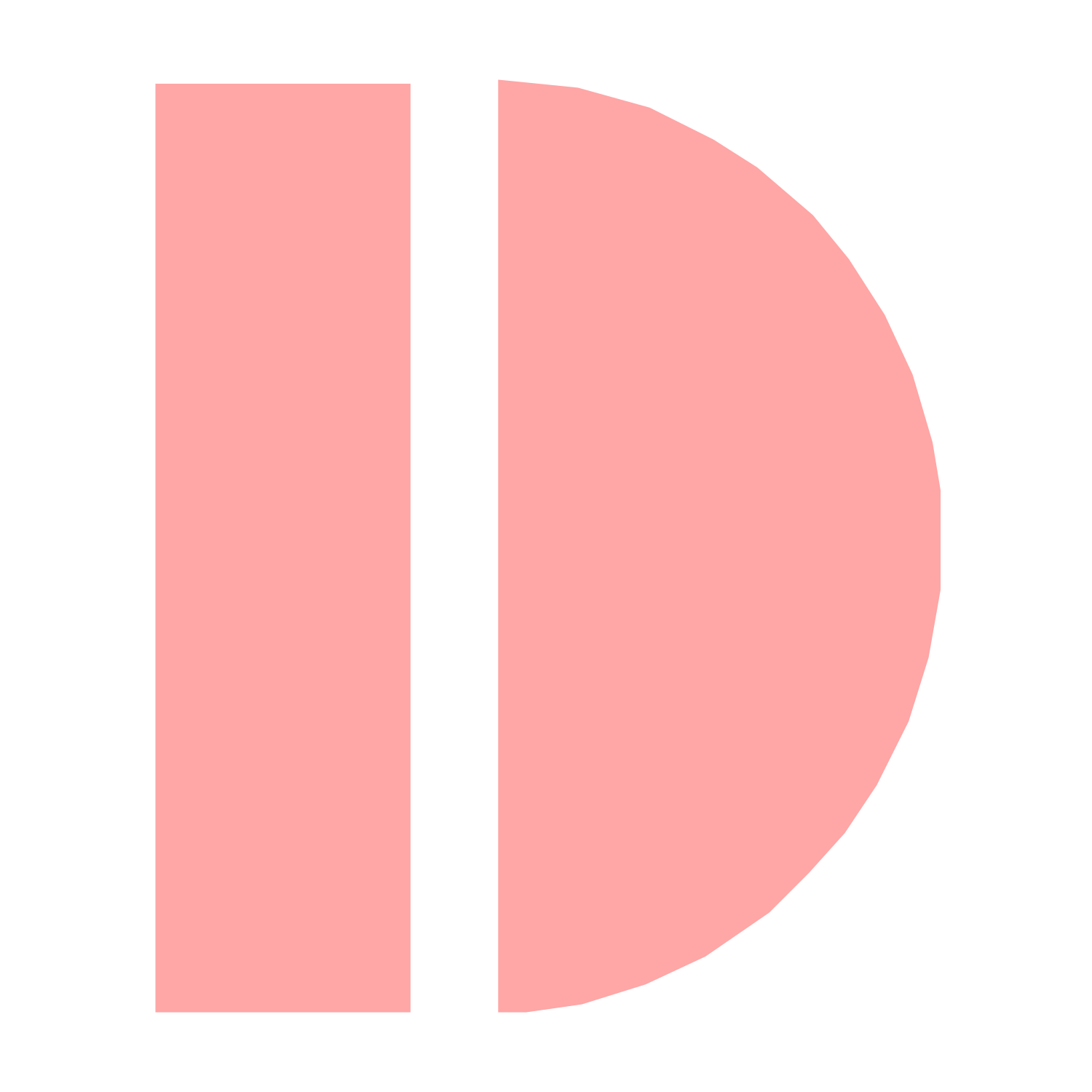 Half Circle Bar Logo #ffa6a6