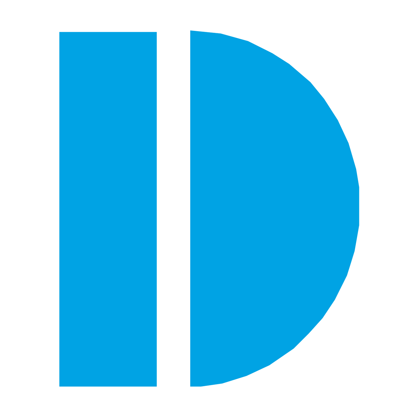 Half Circle Bar Logo #00a3e4