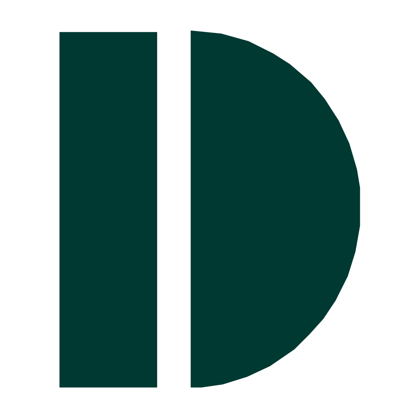 Half Circle Bar Logo #003932