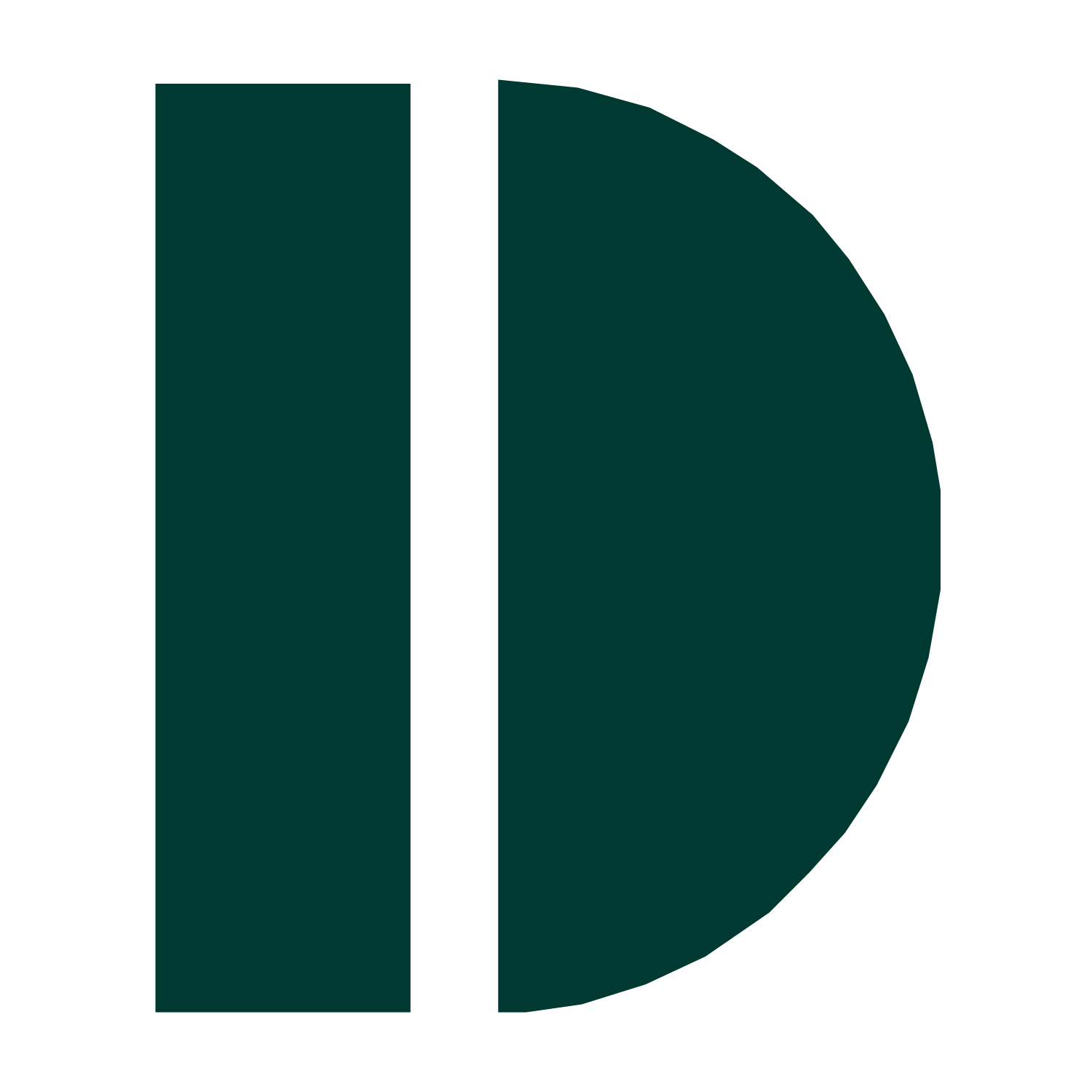 Half Circle Bar Logo #003932