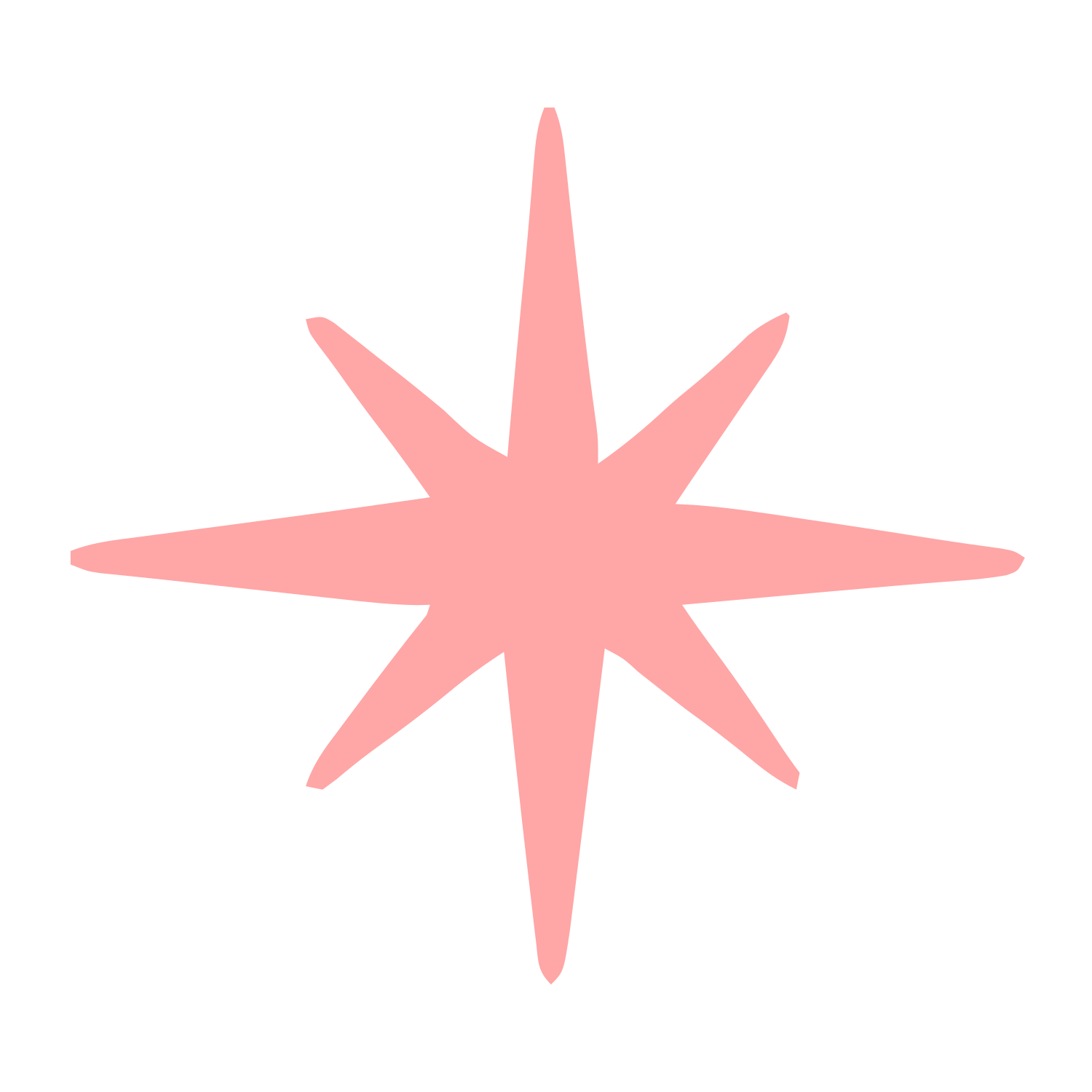 Hand-Drawn Star Burst Logo #ffa6a6