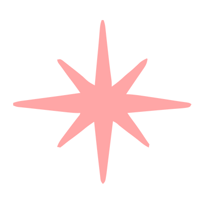 Hand-Drawn Star Burst Logo #ffa6a6