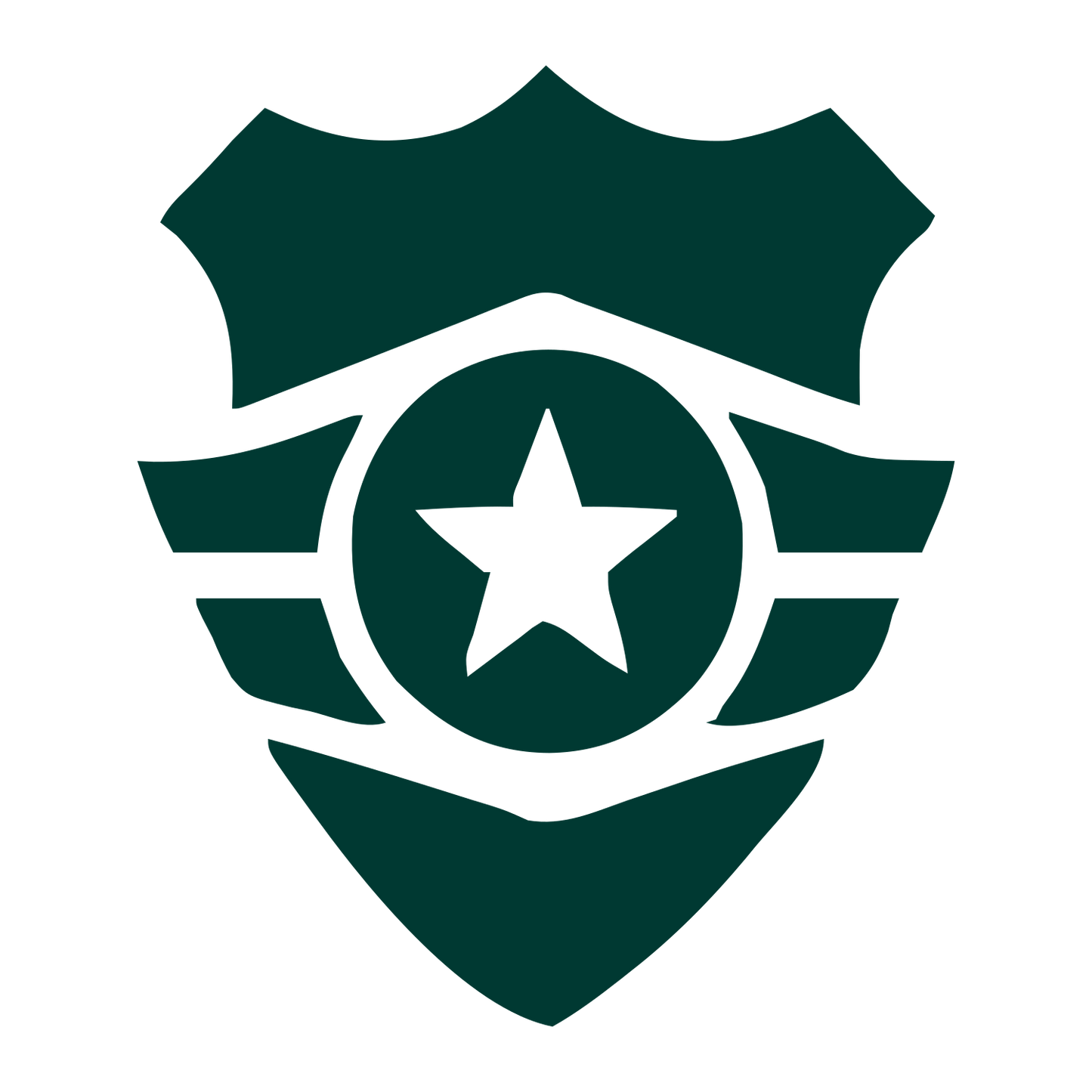 Police Badge Star Logo #003932