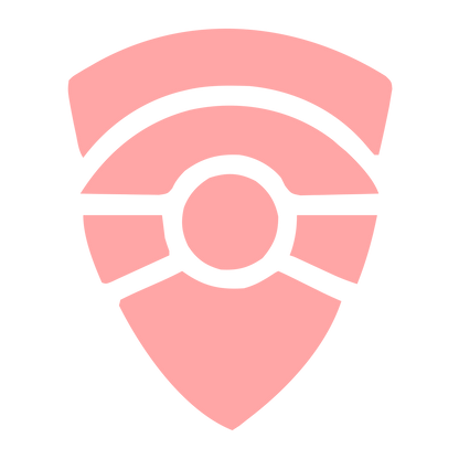 Shield WiFi Signal Logo #ffa6a6