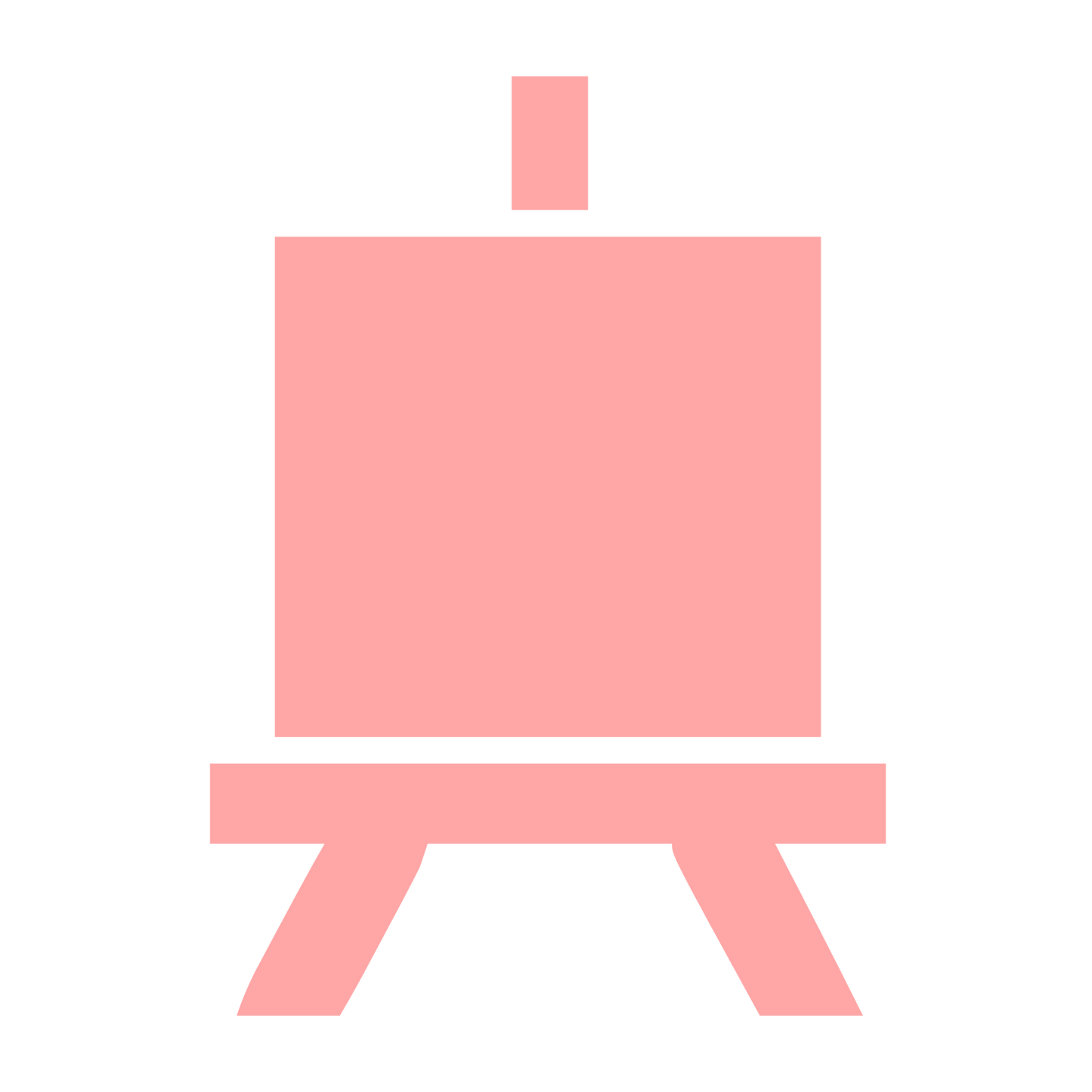 Artist Easel Stand Logo #ffa6a6