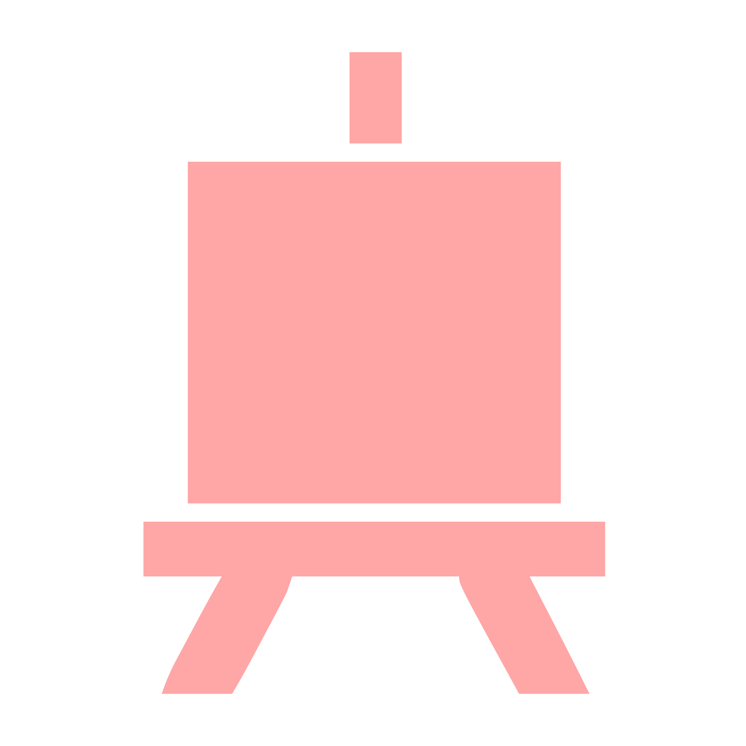 Artist Easel Stand Logo #ffa6a6