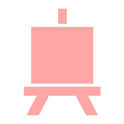 Artist Easel Stand Logo #ffa6a6