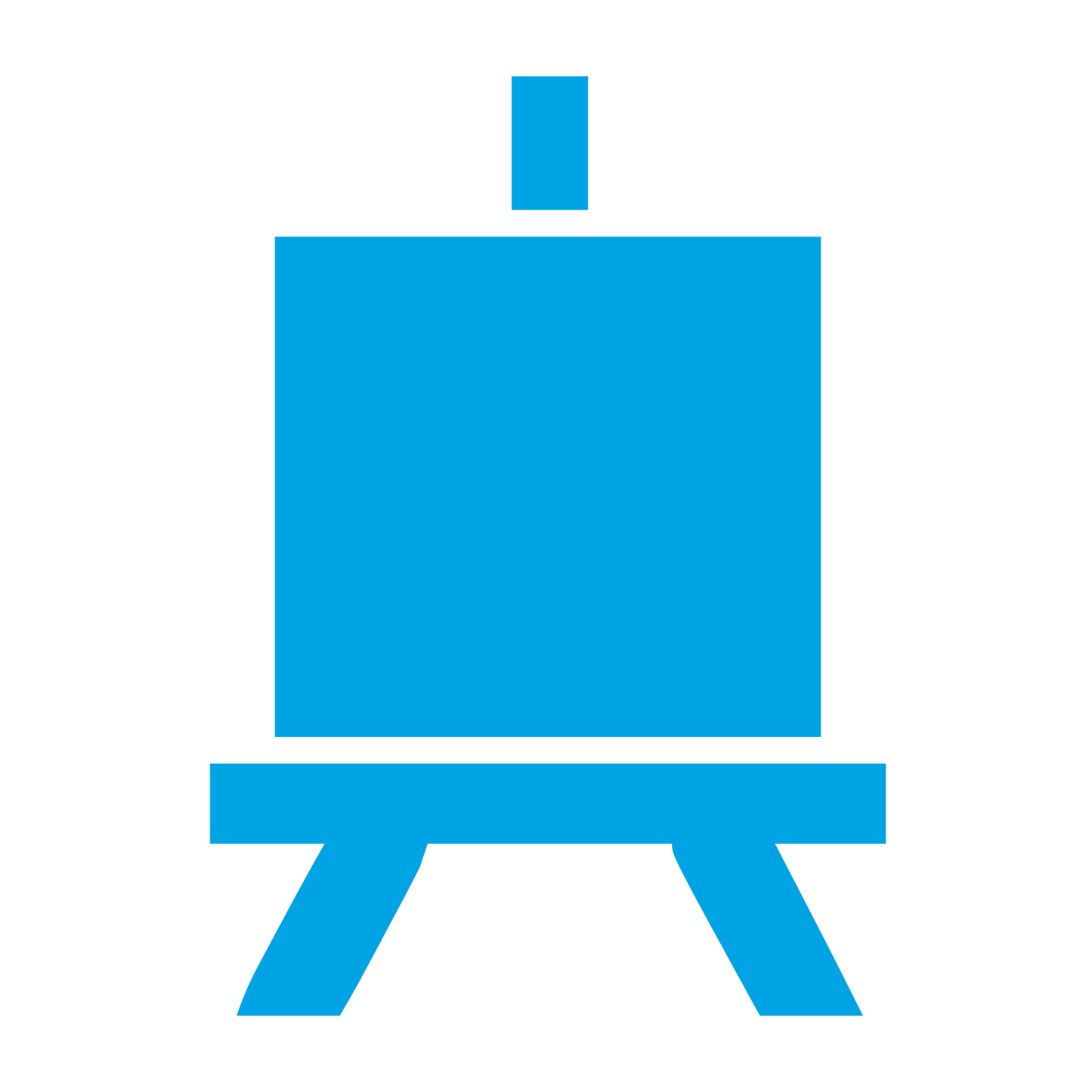 Artist Easel Stand Logo #00a3e4