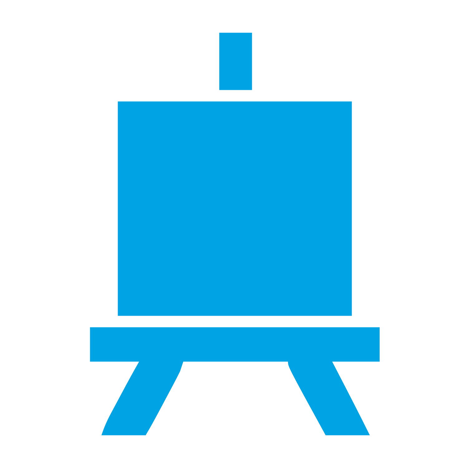 Artist Easel Stand Logo #00a3e4