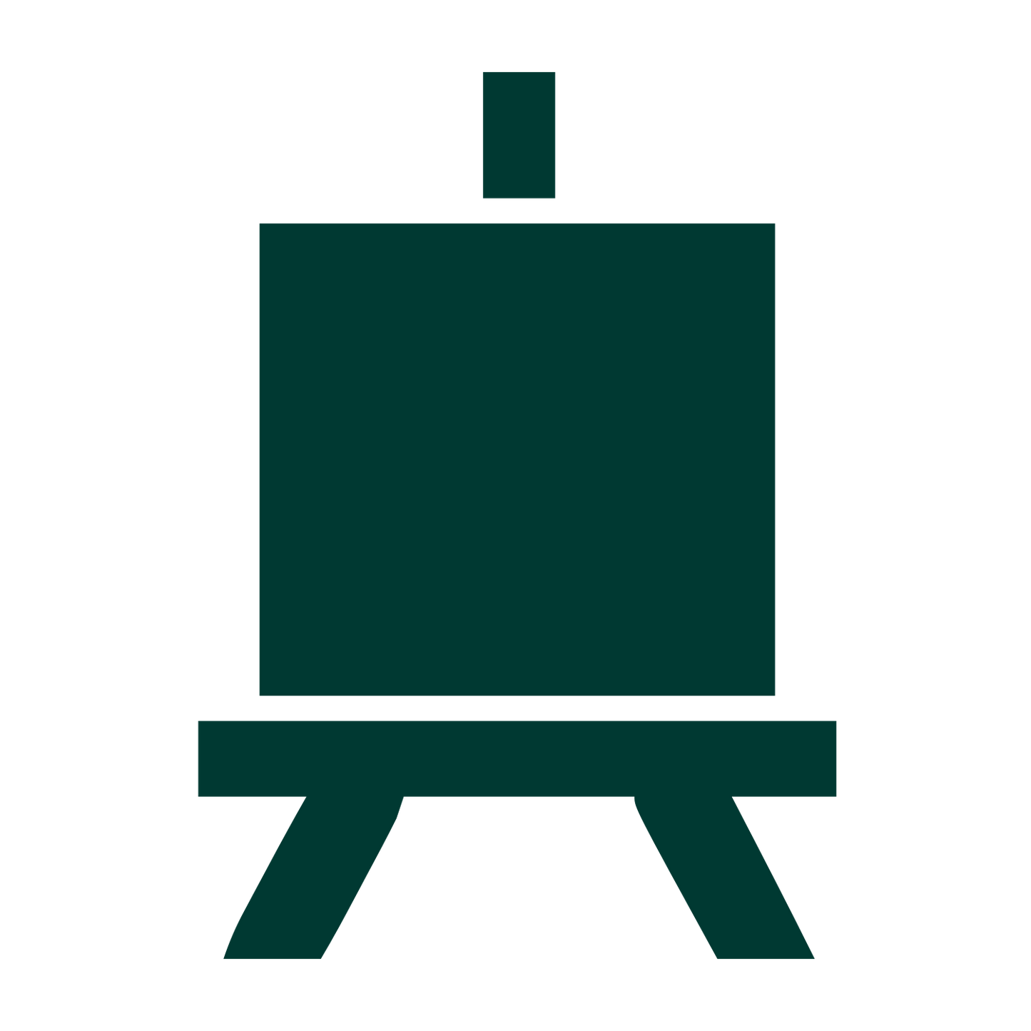 Artist Easel Stand Logo #003932