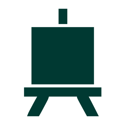 Artist Easel Stand Logo #003932