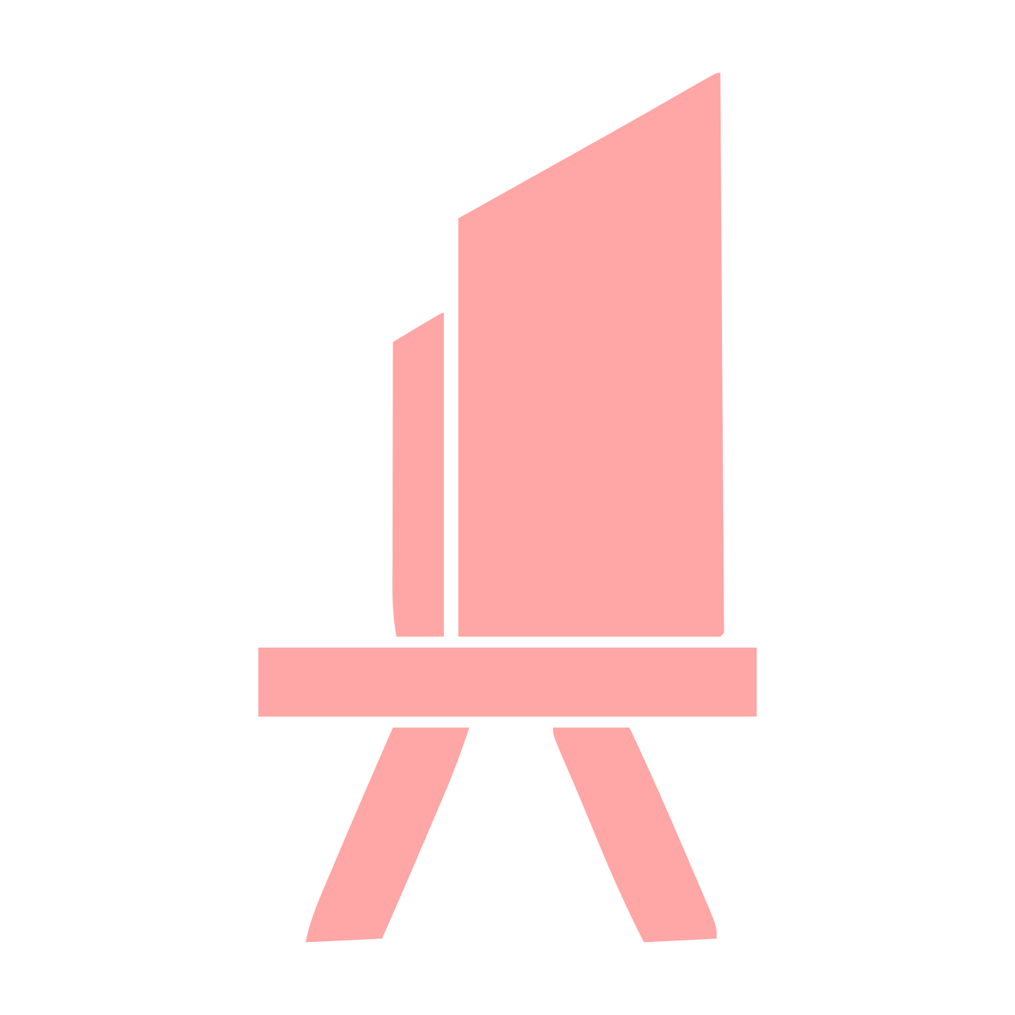 Artist Easel Stand Logo #ffa6a6