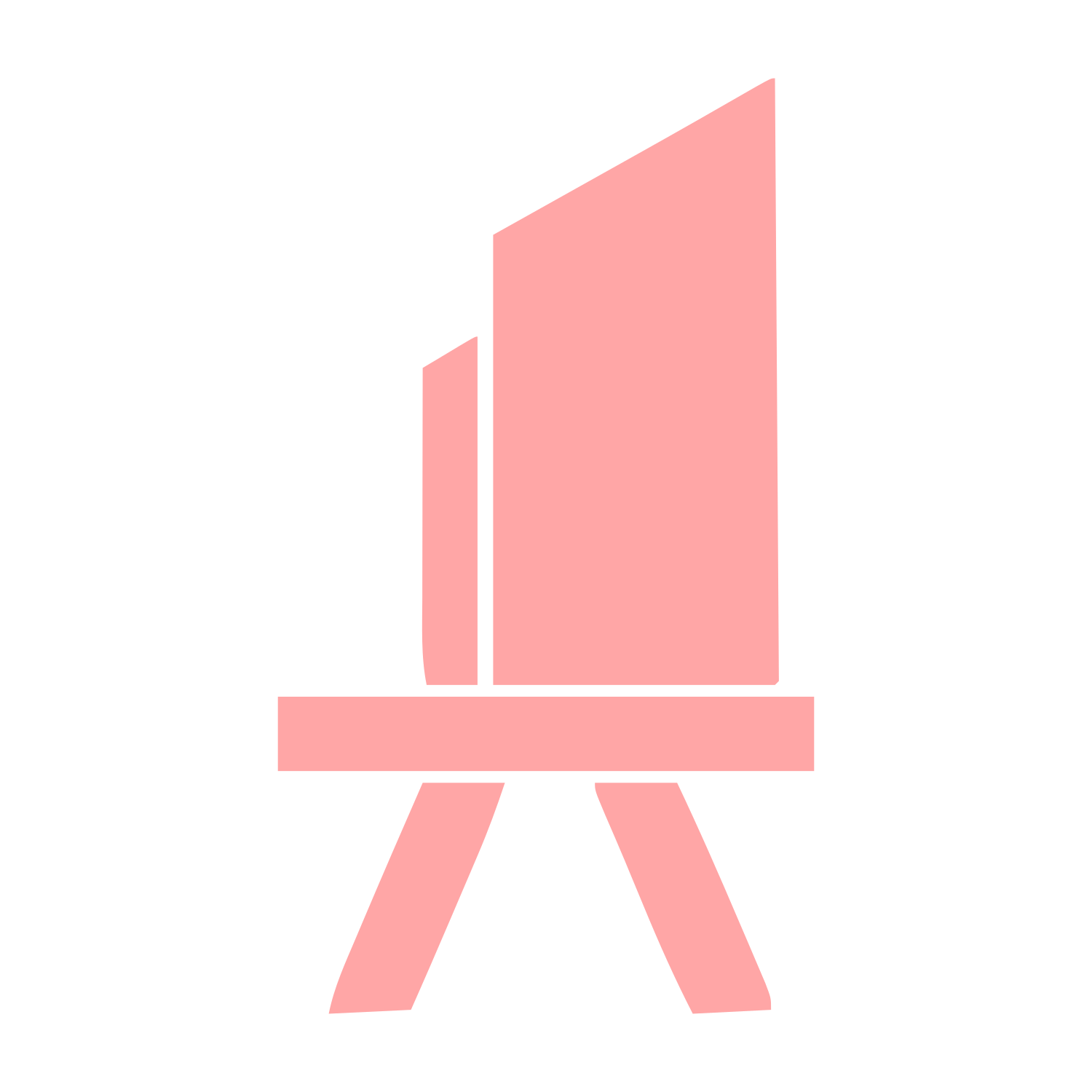 Artist Easel Stand Logo #ffa6a6