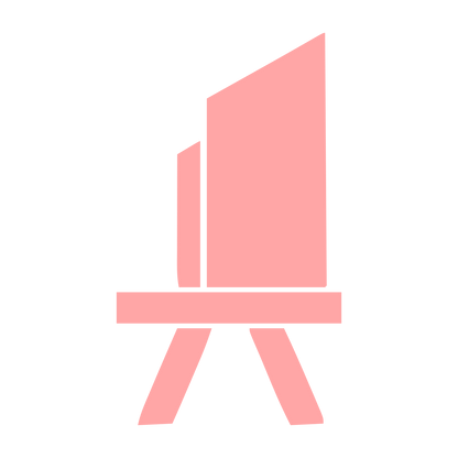 Artist Easel Stand Logo #ffa6a6
