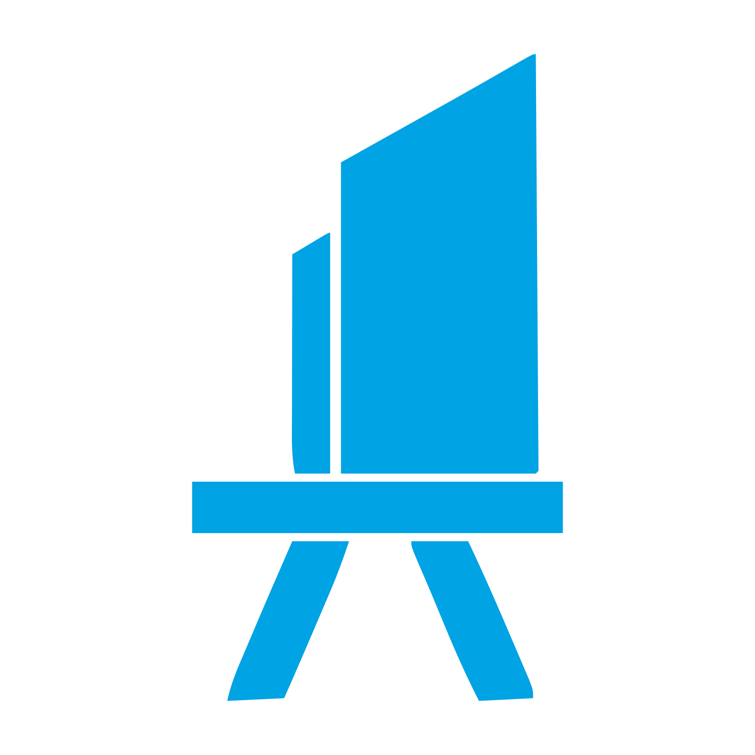 Artist Easel Stand Logo #00a3e4