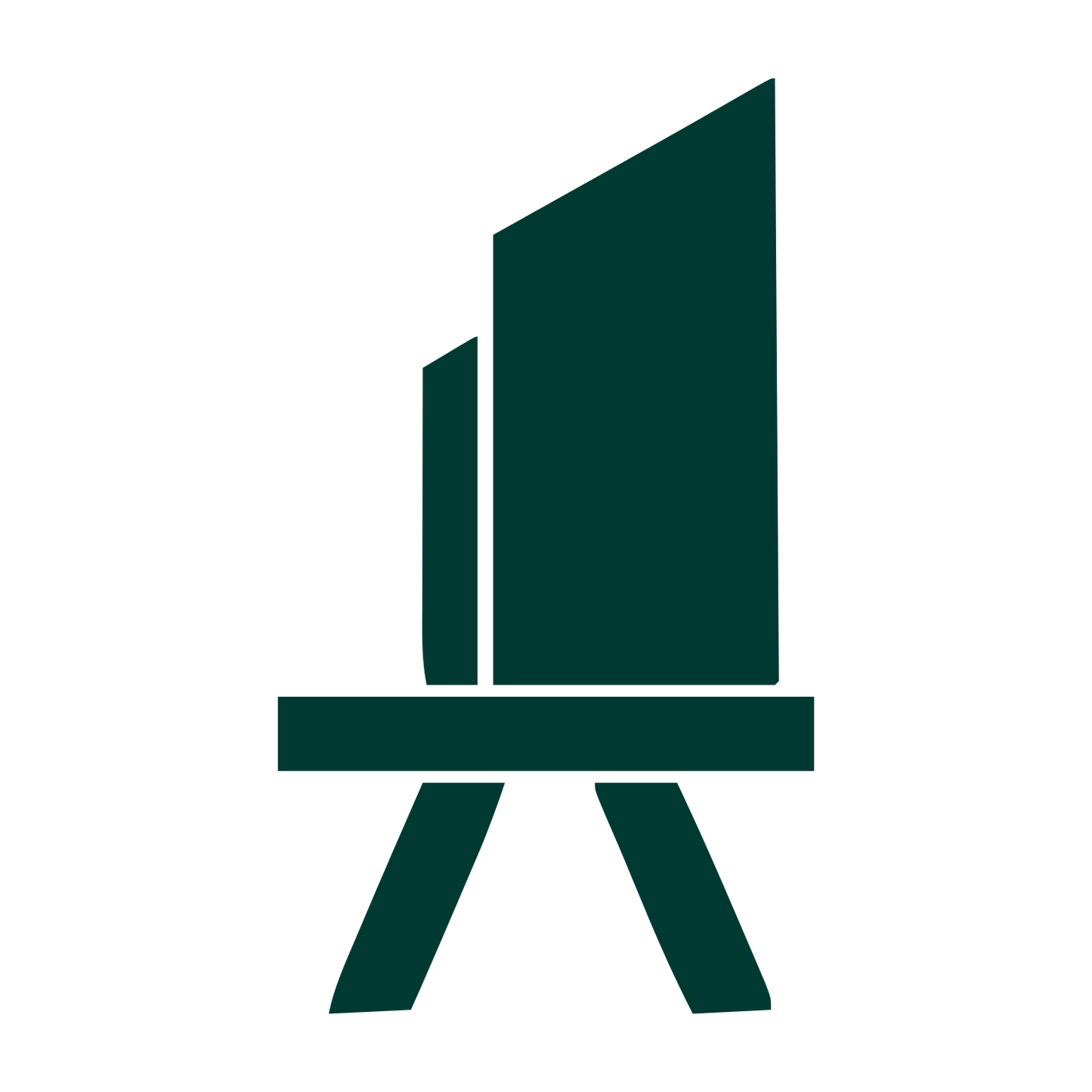 Artist Easel Stand Logo #003932