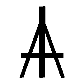 Easel Tripod Stand Logo