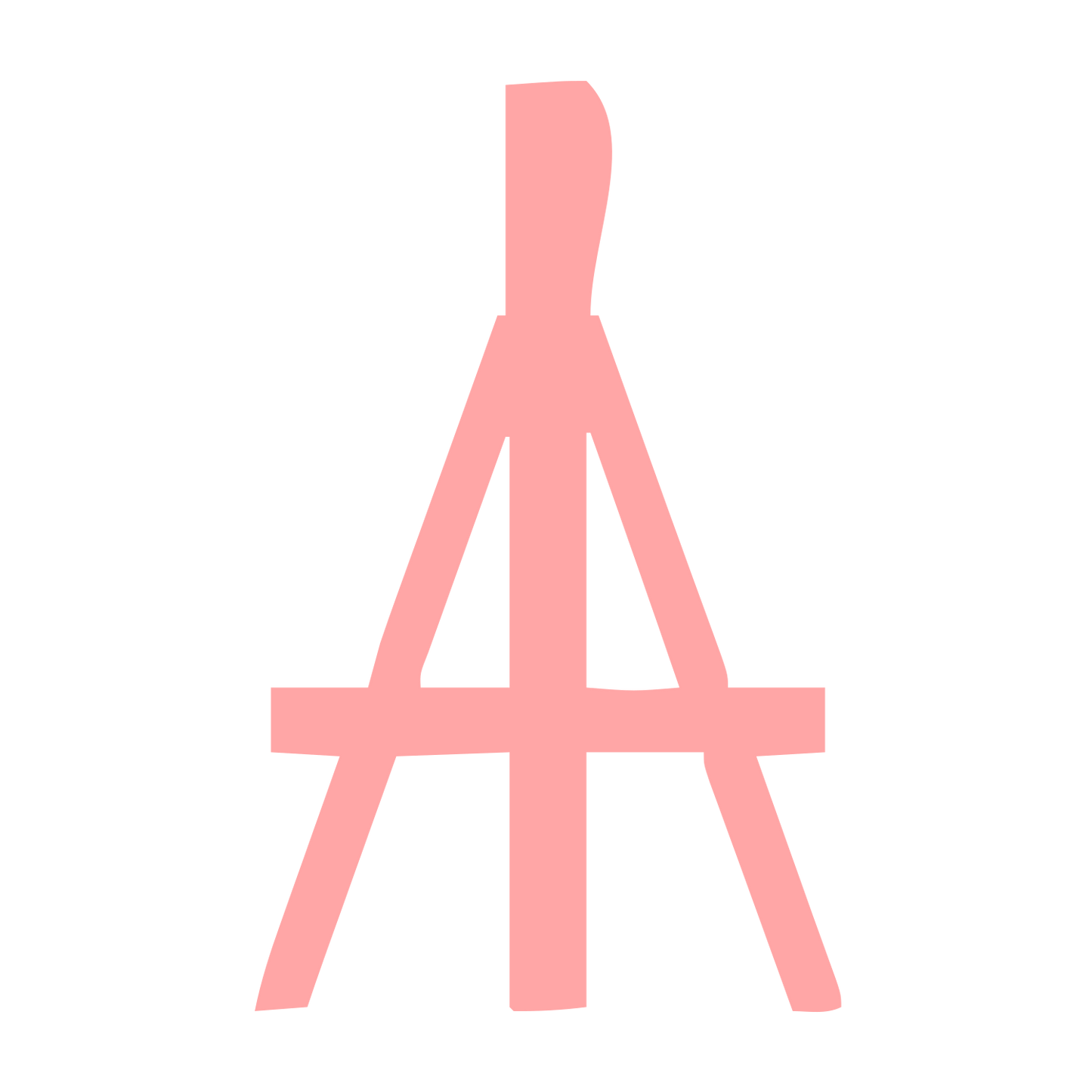 Easel Tripod Stand Logo #ffa6a6