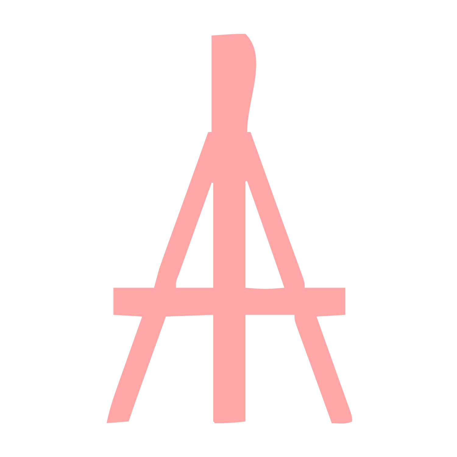 Easel Tripod Stand Logo #ffa6a6