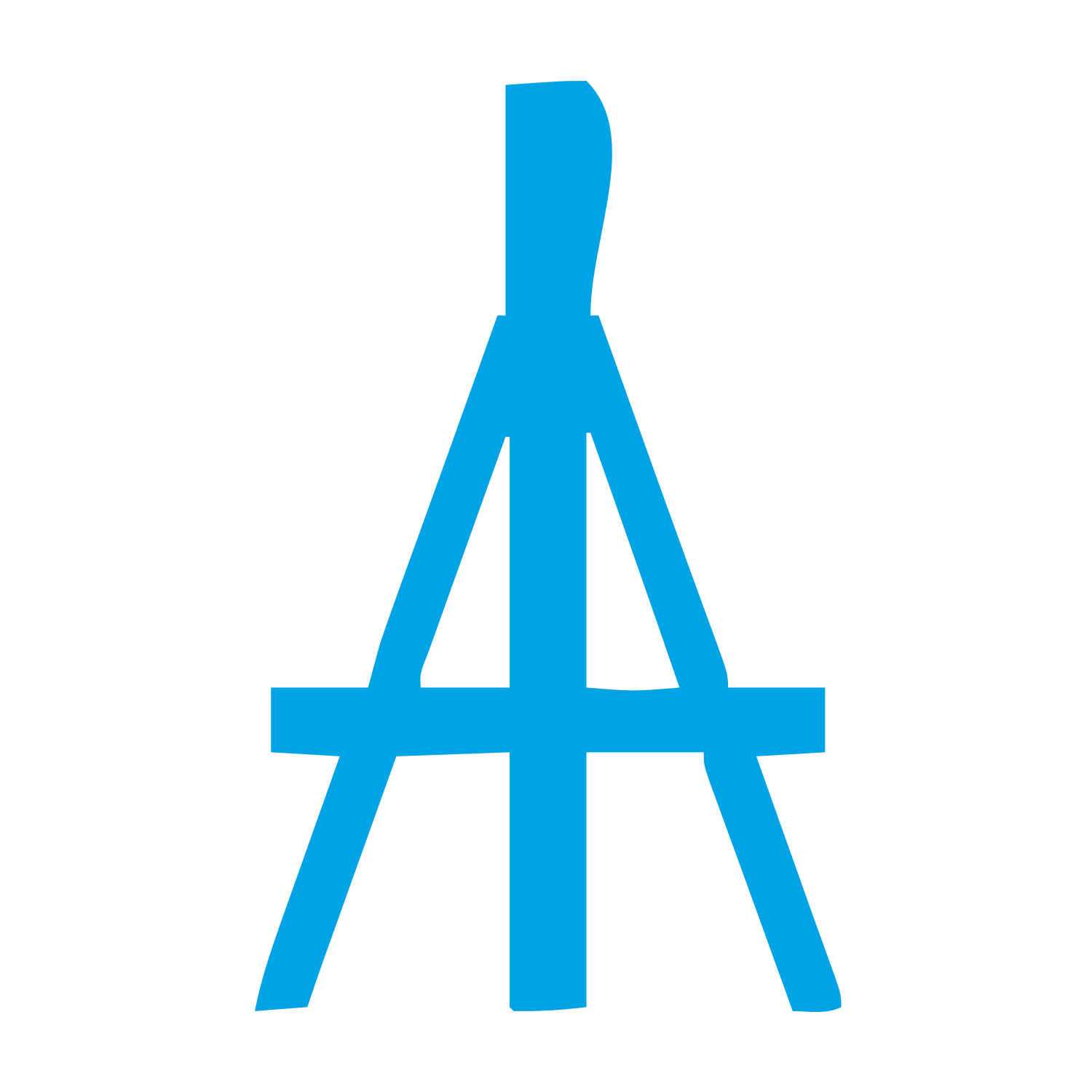 Easel Tripod Stand Logo #00a3e4
