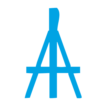 Easel Tripod Stand Logo #00a3e4