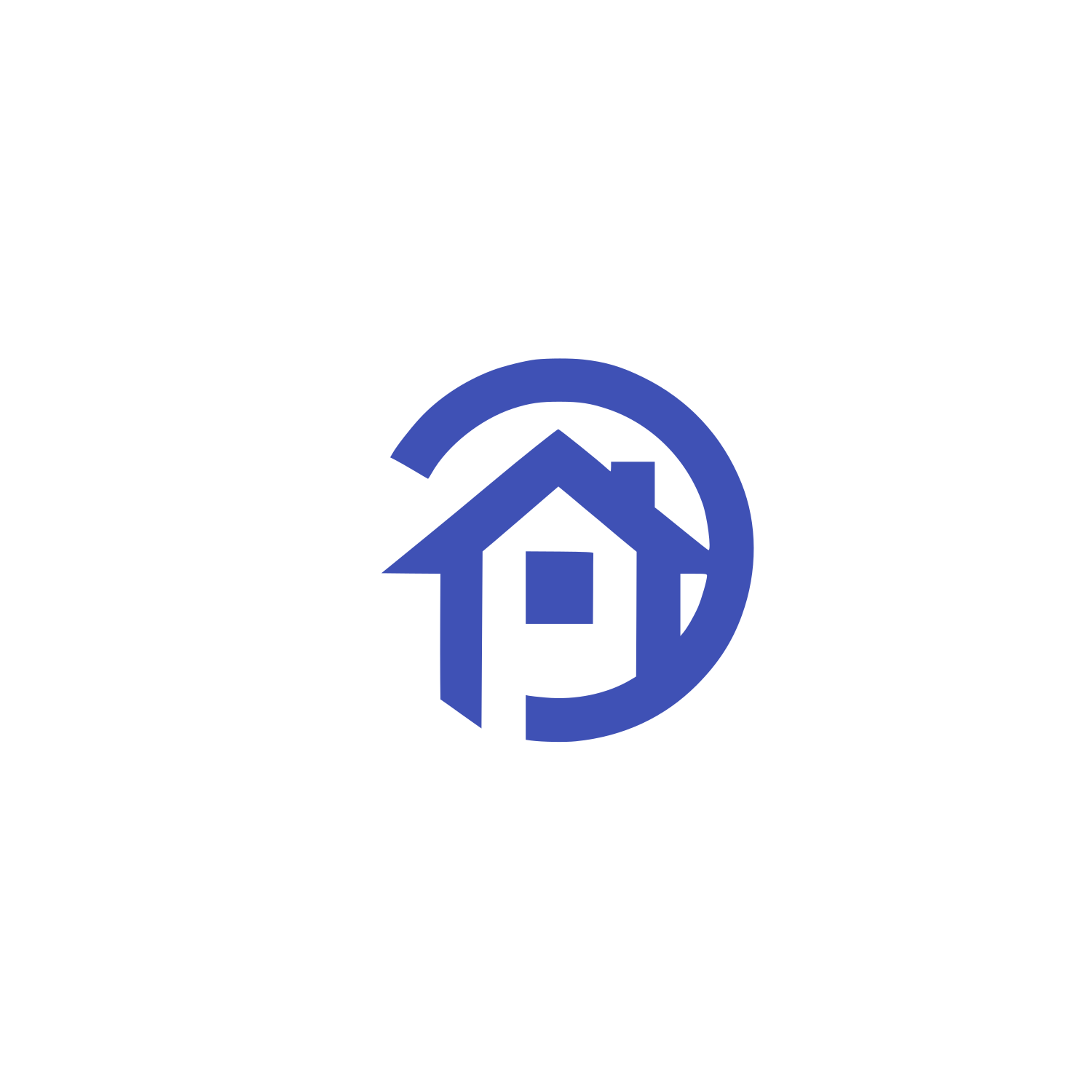 House Real Estate Logo #3F51B5