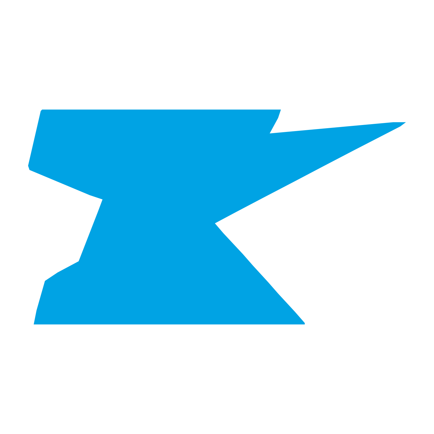 Anvil Bolt Logo #00a3e4