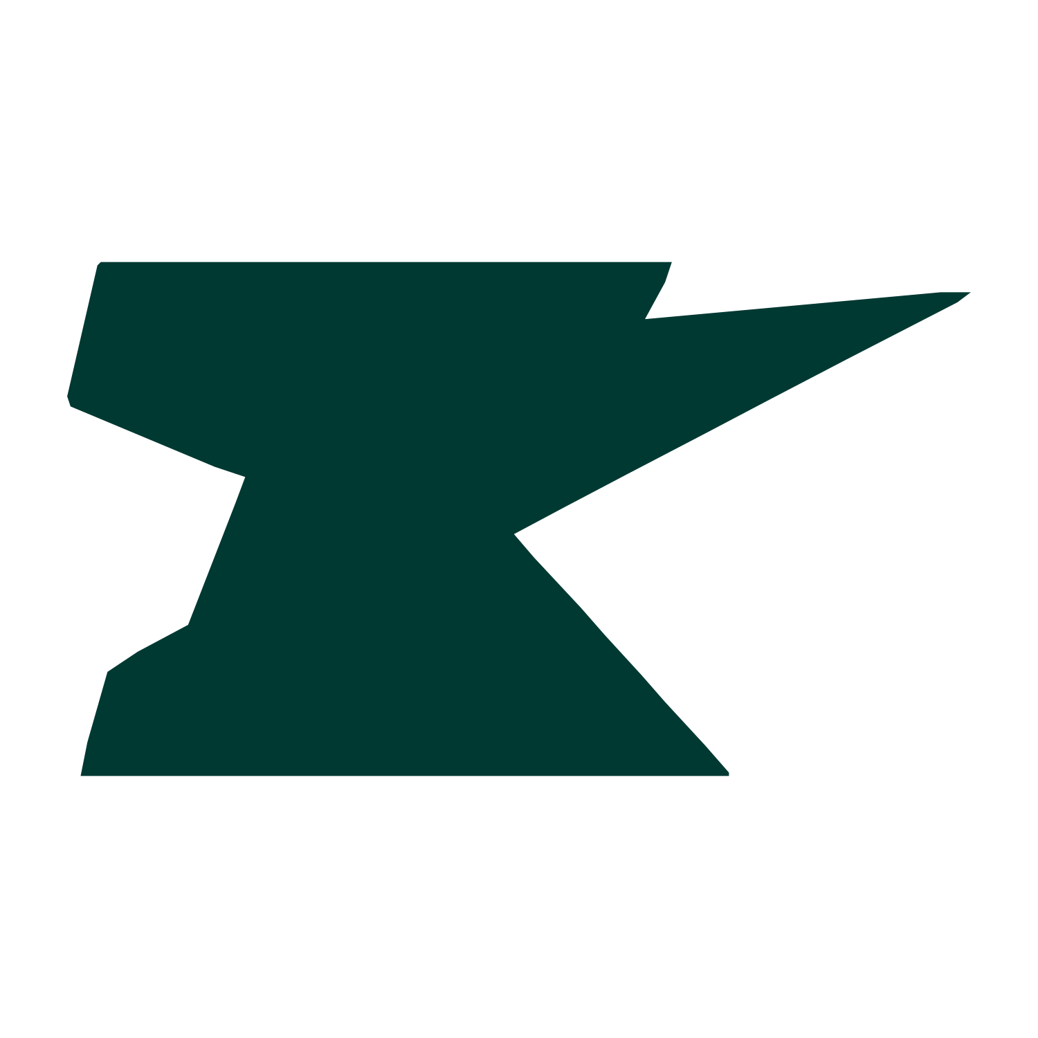 Anvil Bolt Logo #003932