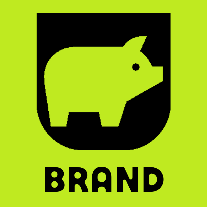 Pig Shield Negative Space Logo preview