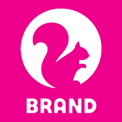 Negative Space Squirrel Logo preview