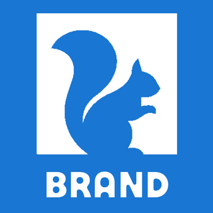 Negative Space Squirrel Logo preview