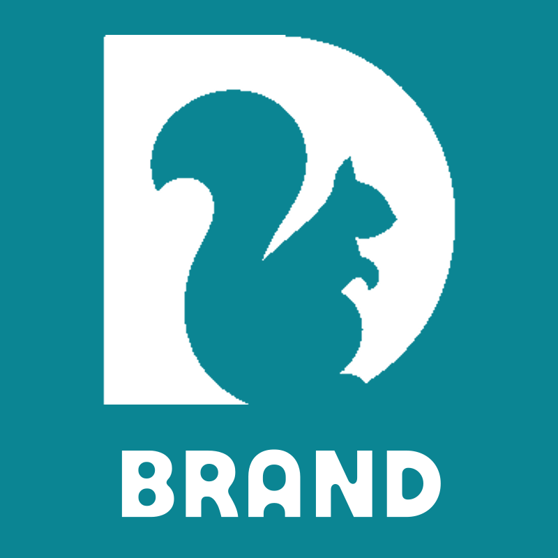 Negative Space Squirrel Logo preview