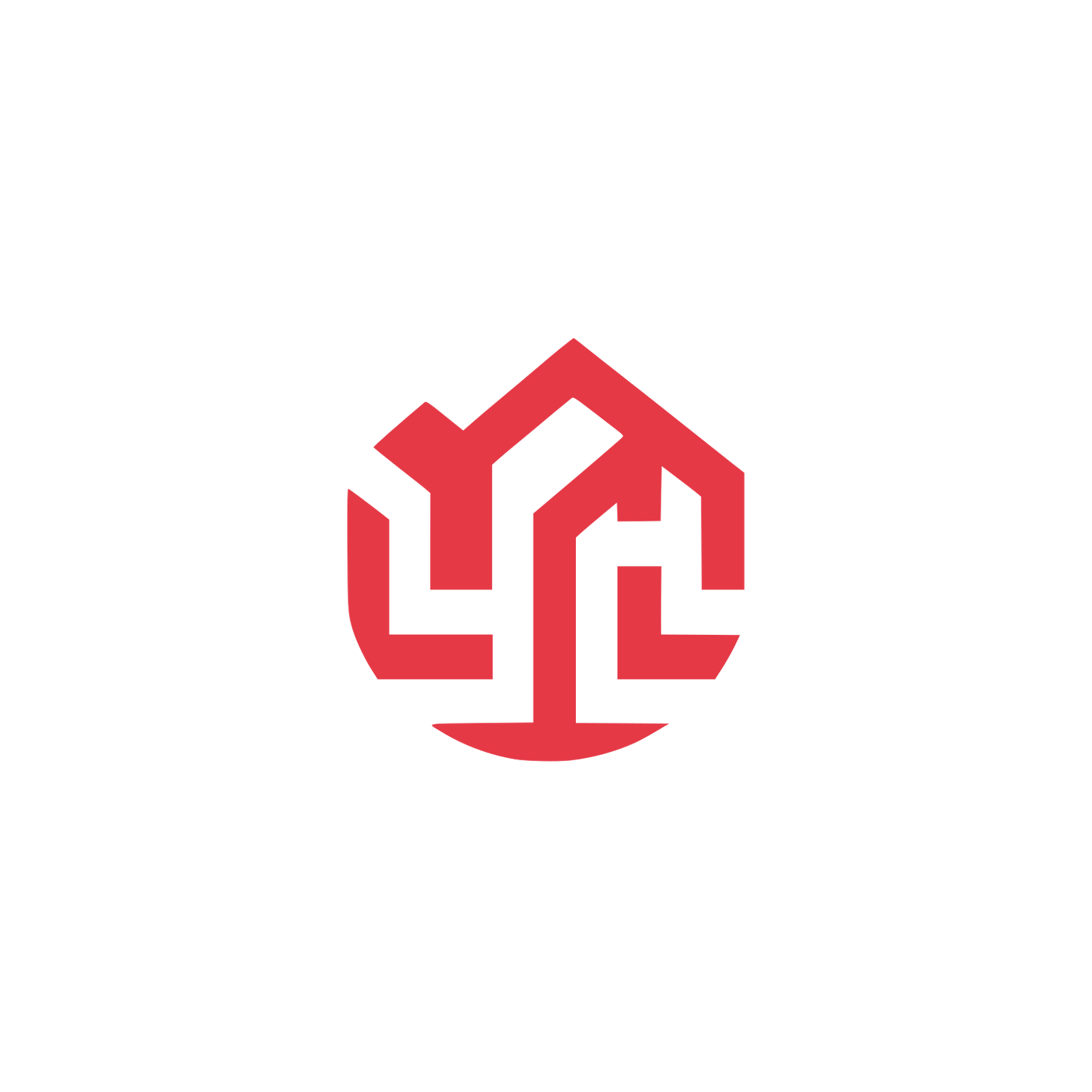 Geometric Shapes Logo #E63946