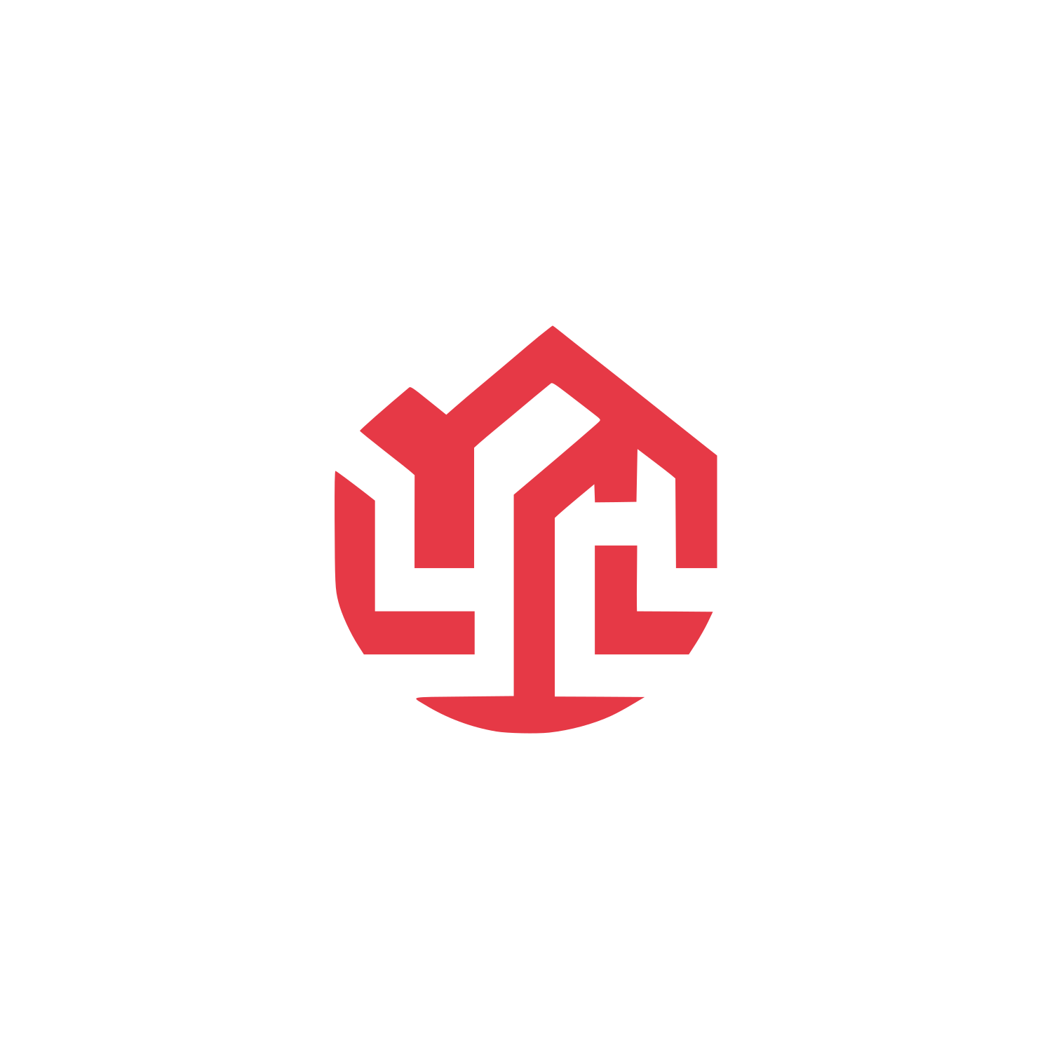 Geometric Shapes Logo #E63946