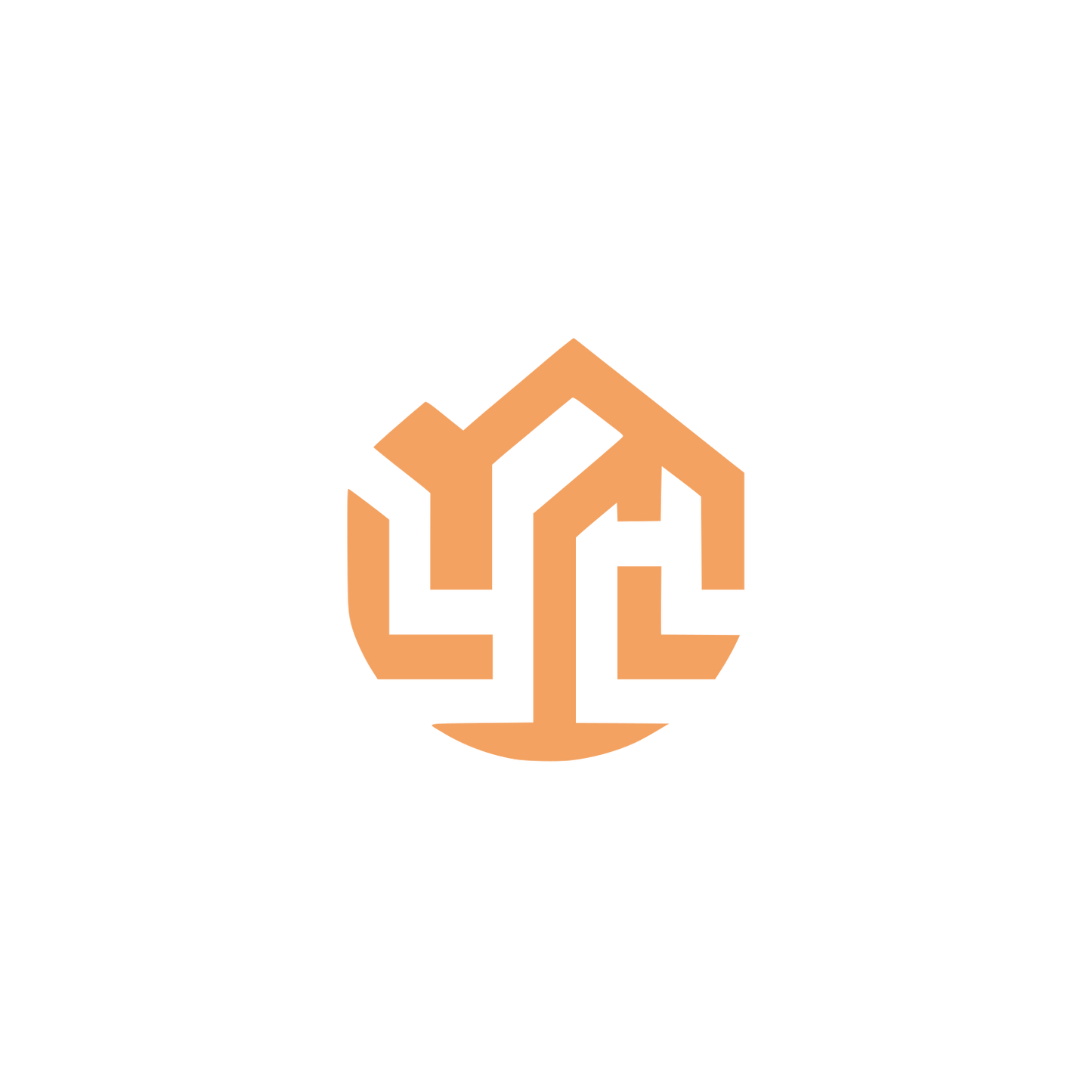 Geometric Shapes Logo #F4A261