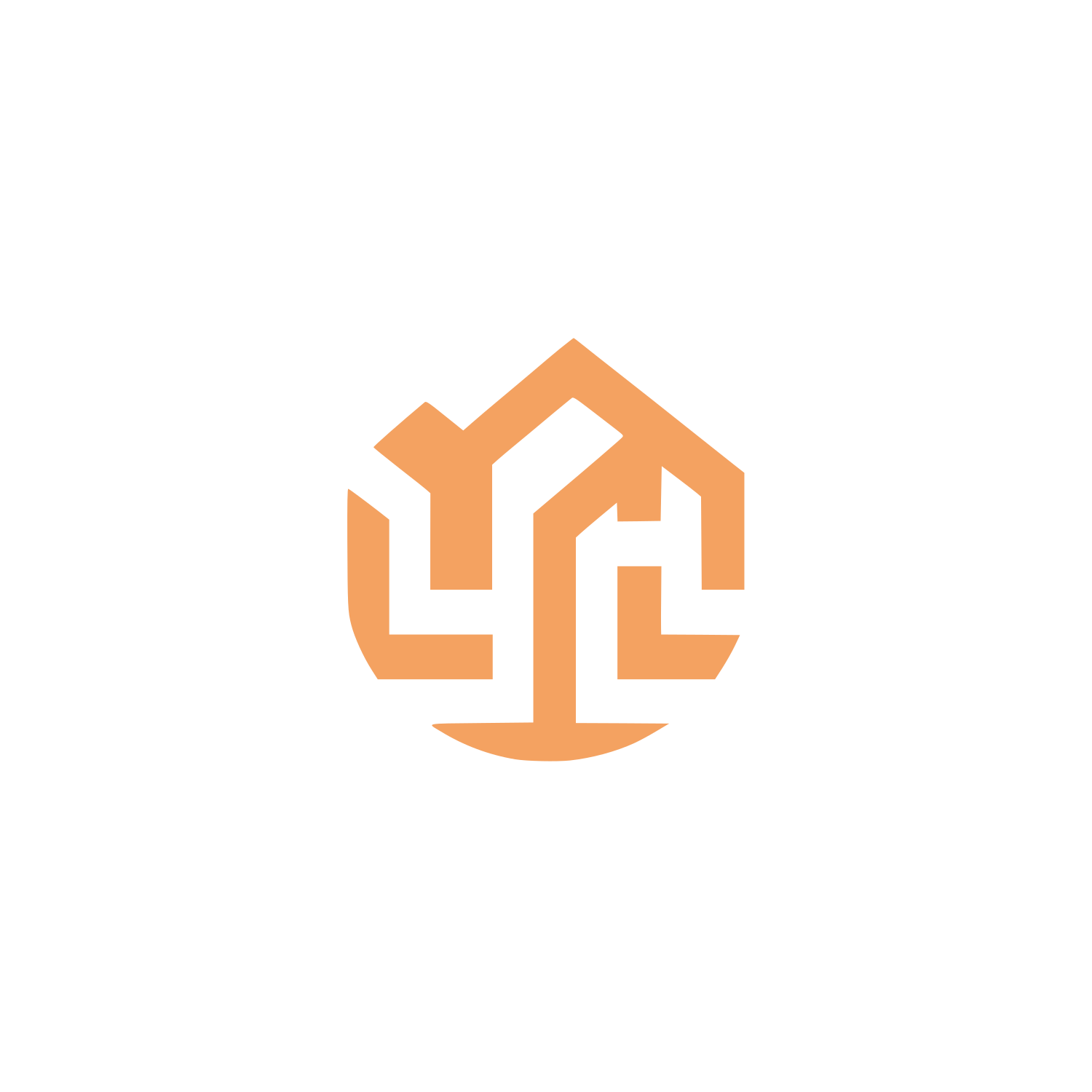 Geometric Shapes Logo #F4A261